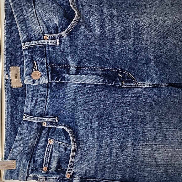 MotherThe Roller Mid-Rise Wide-Leg Jeans Riding The Cliffside Size 28 - Picture 7 of 16